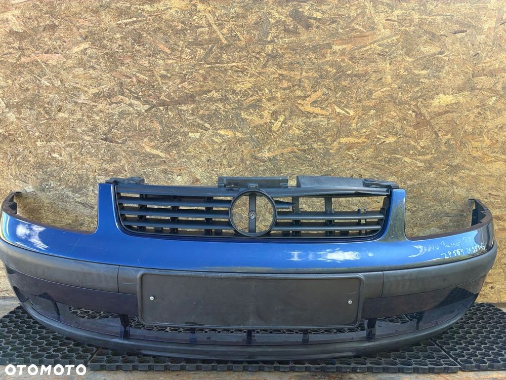 VW PASSAT B5 ZDERZAK PRZÓD  PRZEDNI  GRILL KOMPLET - 1