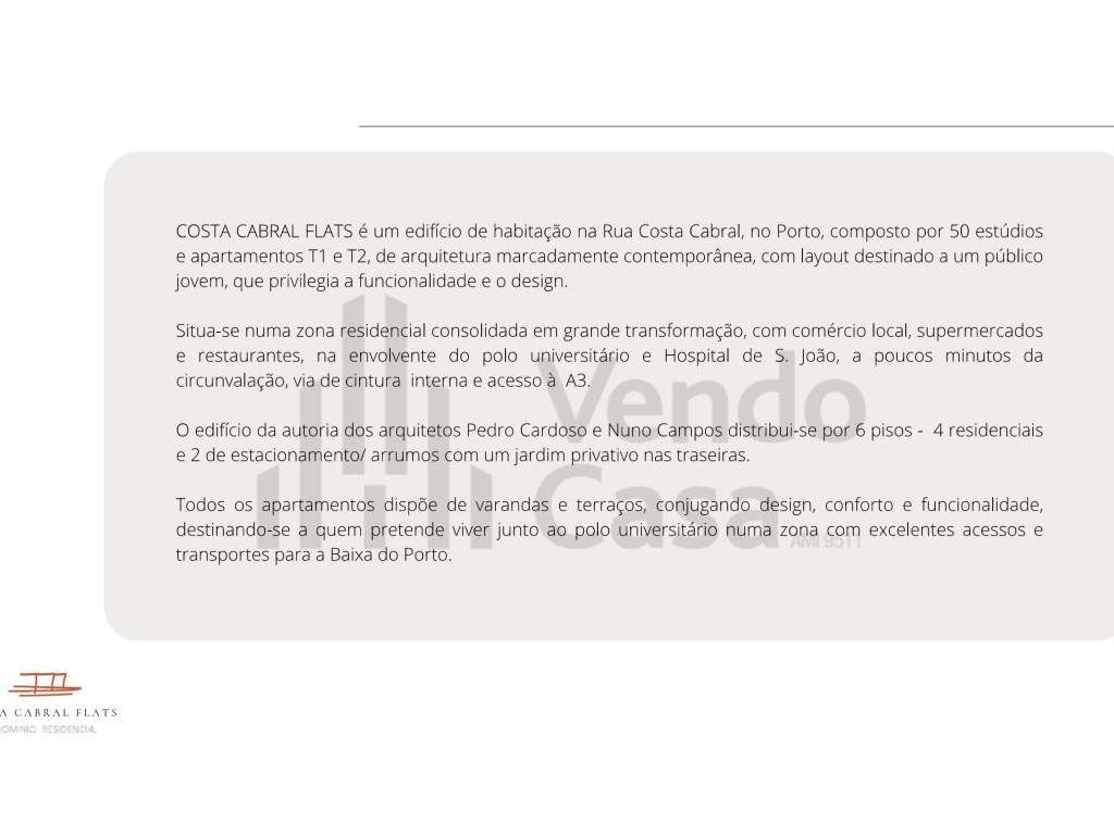Vende-se T0 - Costa Cabral Flats - Porto - Grande imagem: 5/5