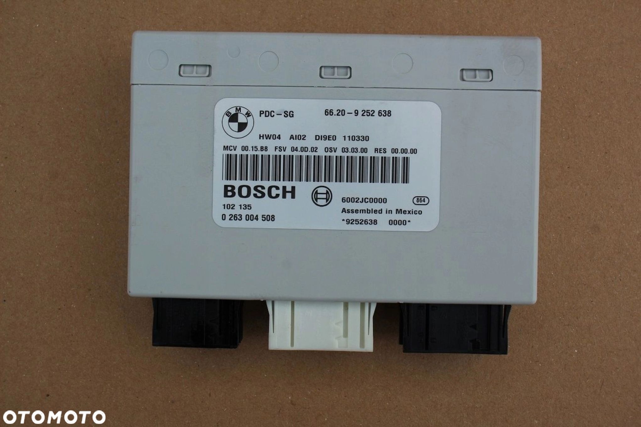 Moduł sterownik PDC BMW E8X E9X X1 X3 9252638 PDC-SG HW04 - 1