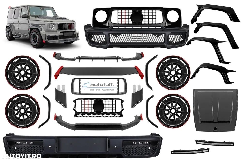 Pachet Mercedes G-Class W464 (2018+) B Rocket 900 Carbon Design - 1