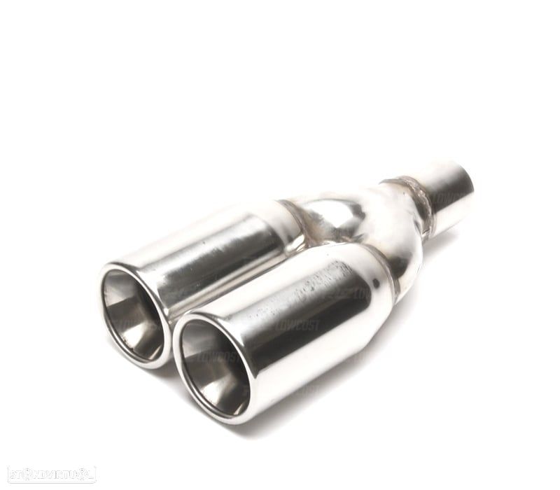 PONTEIRA DE ESCAPE DUPLA SAIDA EM INOX - 1