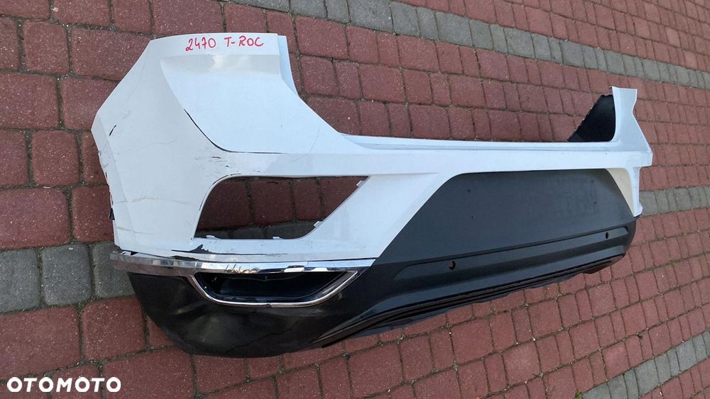 Zderzak tył tylni tylny VW T-ROC 2017-> 17- 2 PDC klapa tłumik - 2
