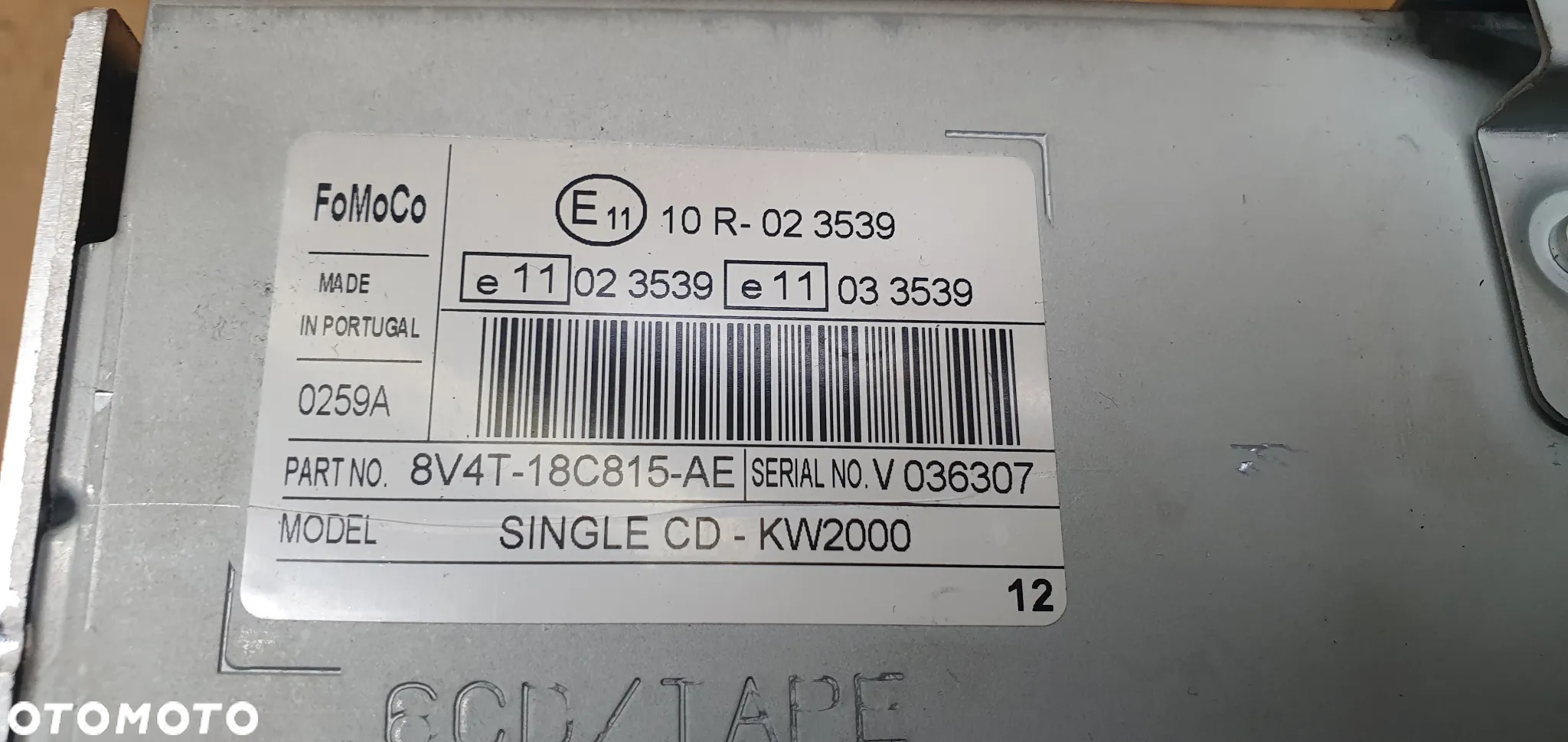 Radio radioodtwarzacz fabryczny Ford Kuga MK1 8V4T-8C815-AE - 8