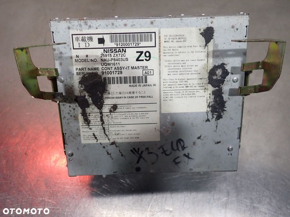 RADIO INFINITI M37X 25915 ZX72C - 7