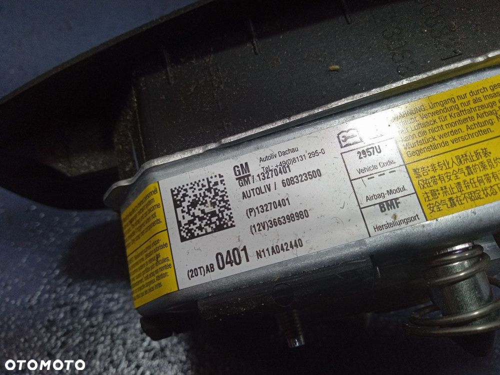 OPEL INSIGNIA A DESKA ROZDZIELCZA KOKPIT PULPIT AIRBAG 13275639 - 5