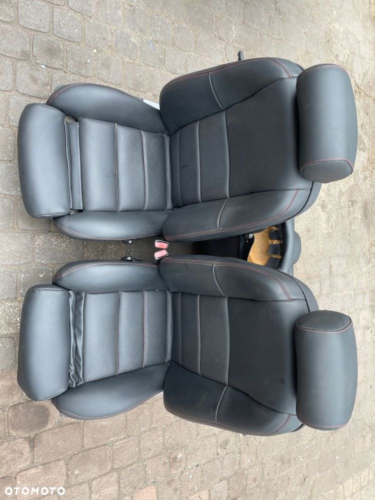 fotele fotel lewy prawy kanapa bmw e36 cabrio skóra czarny obszyte - 1