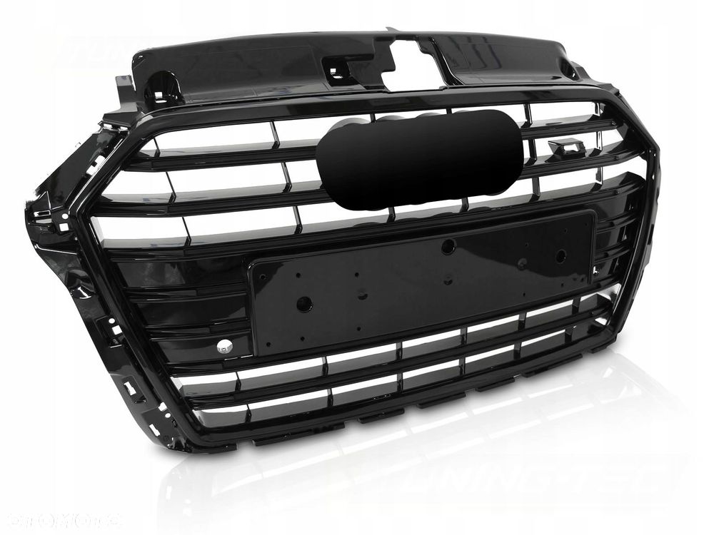 Grill Atrapa Audi A3 8V 17-20 S3 Style Glossy Black Pdc - 1