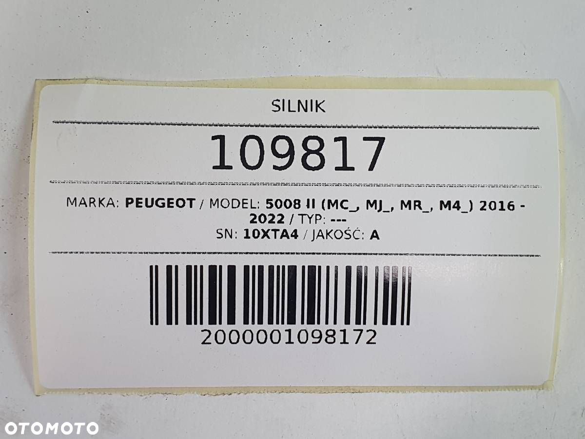 SILNIK KOMPLETNY 1.2 THP 131 HN02 10XTA4 PEUGEOT 5008 II - 10