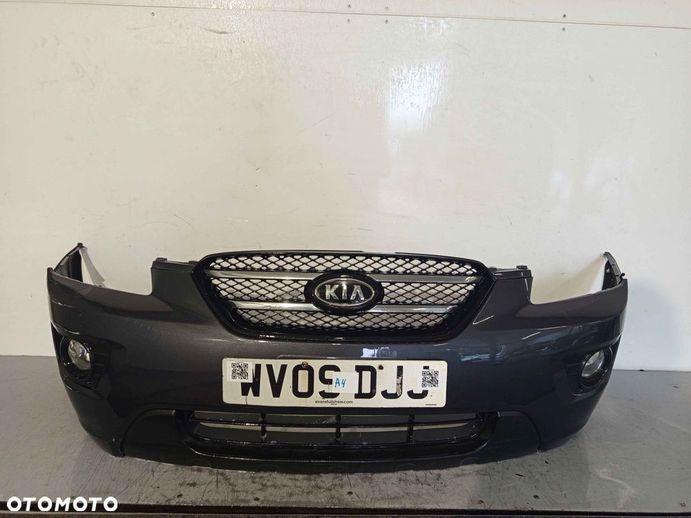 + ZDERZAK PRZÓD PRZEDNI DO KIA CARENS III 3 1U SZARY GRAFITOWY HALOGENY - 1