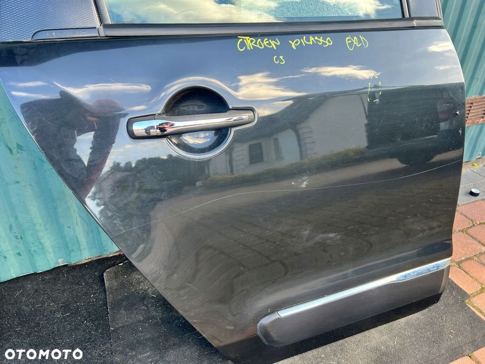Drzwi TYLNE PRAWE prawy tył CITROEN C3 PICASSO Exclusive roleta EXLD - 3