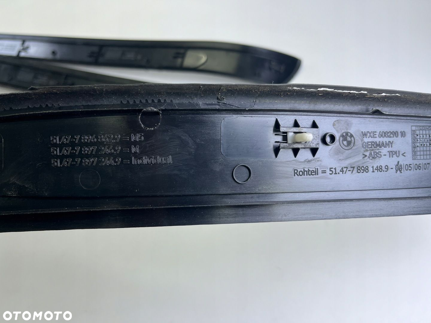 NAKŁADKI LISTWY PROGOWE WEWNĘTRZNE BMW E60 E61 M-PAKIET - 9