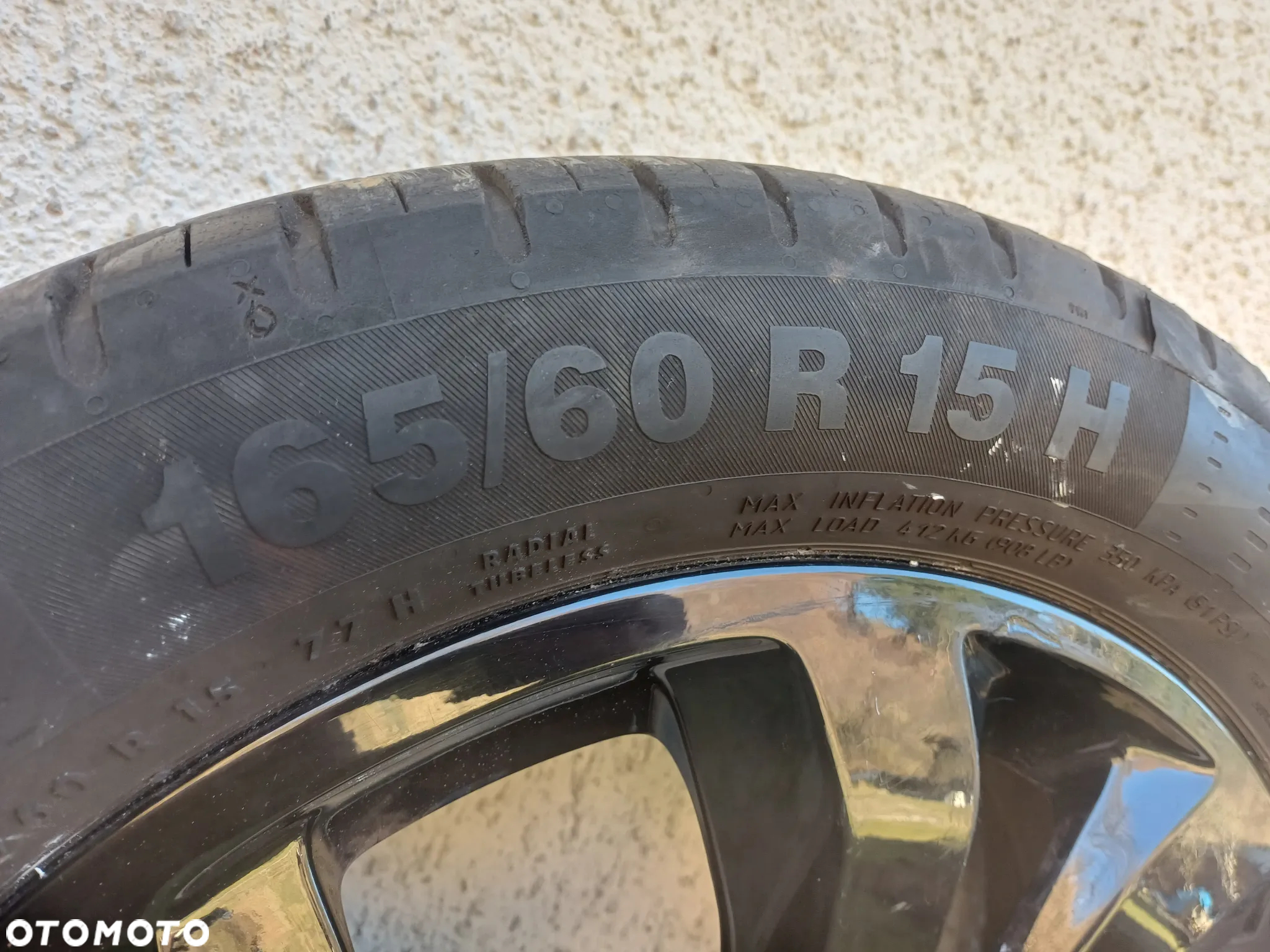 Felgi aluminiowe koła peugeot 108 Citroen C1 II AYGO II 165/60r15 Continental - 19