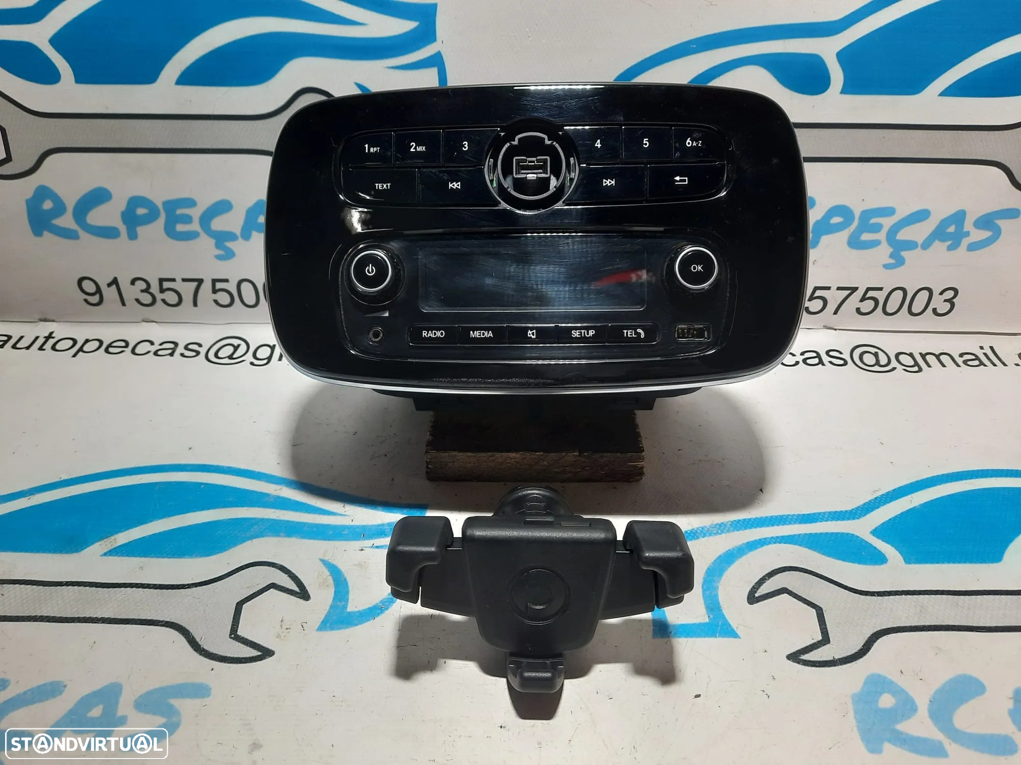 AUTORADIO SMART FORFOUR II 2 MK2 HATCHBACK 453 SUPORTE TELEMÓVEL ENTRADA USB ORIGINAL - 2