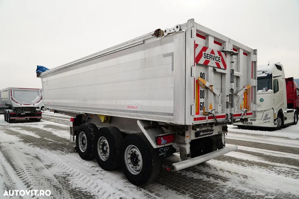 Benalu BASCULĂ BENALU / 27 m³ / ALUMINIU / AXĂ RIDICATĂ / GREUTATE: 5.100 KG / PERDĂ ELECTRICĂ - 5