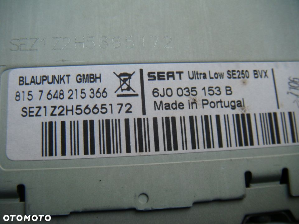 seat ibiza 4 6j 08r radio cd mp3 6j0035153b - 3