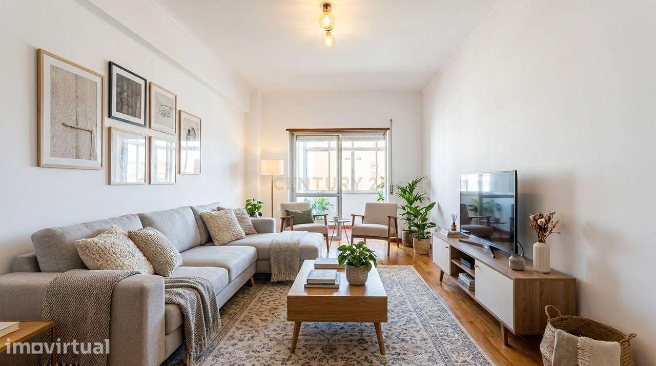 Apartamento T2  com vista de Rio  Praça São João Batista  Almada - Grande imagem: 5/24