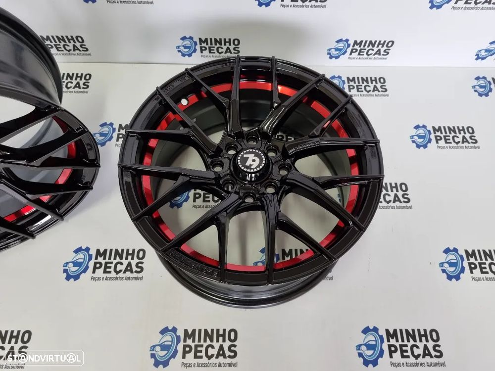Jantes Seventy9 (SCF-G) em 15 Preto Red Line - 7
