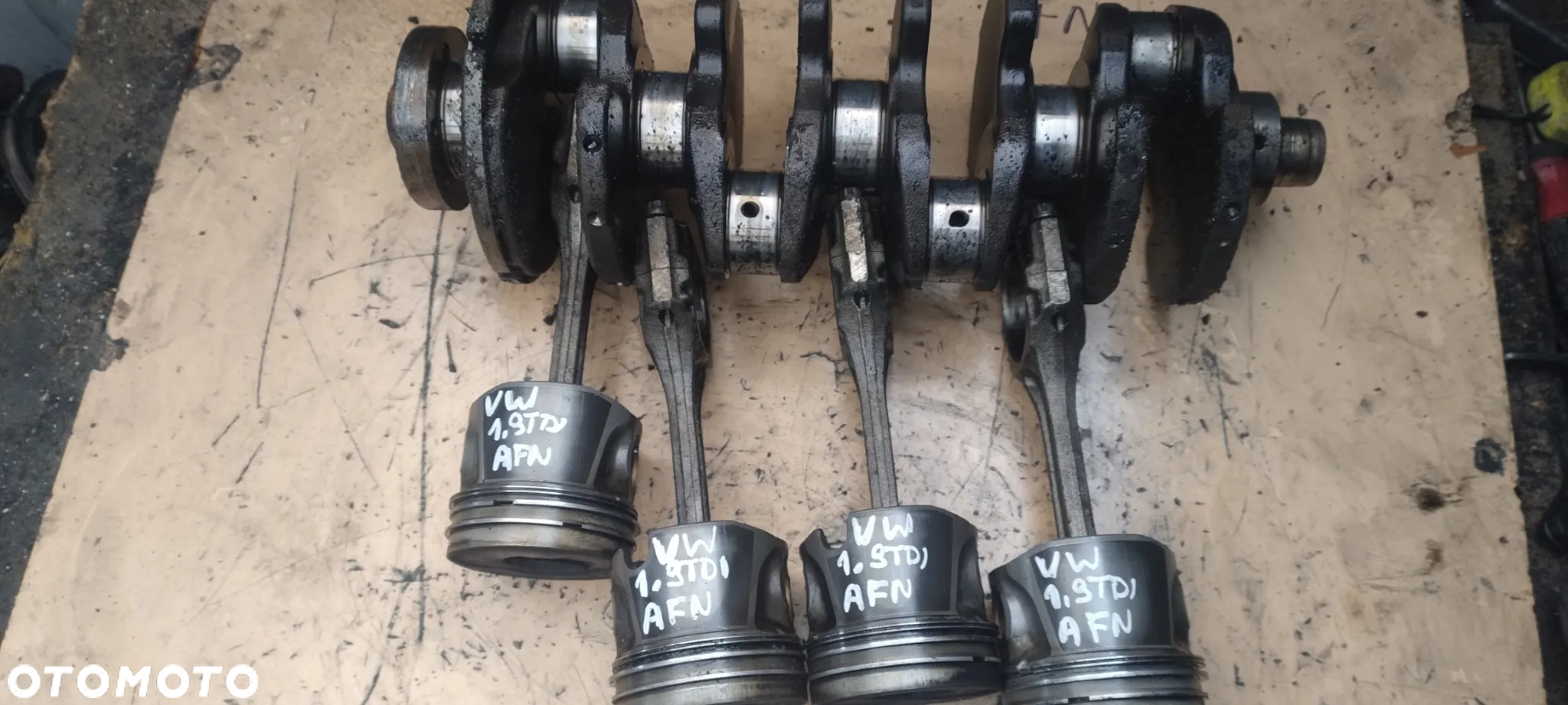 VW PASSAT B5 1,9TDI audi A4 A6 AFN wal korbowy tłok korbowód - 2