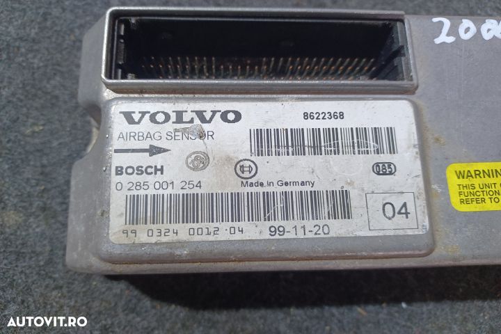 Calculator airbag 0285001254 8622368 Volvo S80 1 [1998 - 2006] Sedan - 3