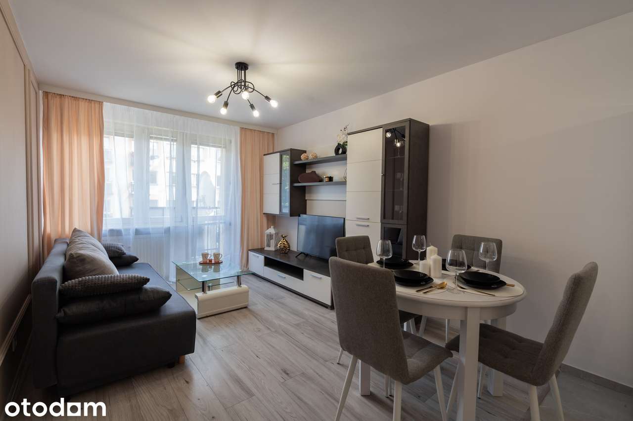 Umeblowane mieszkanie 38m2 gotowe do wprowadzenia 2-Pokojowe Balkon