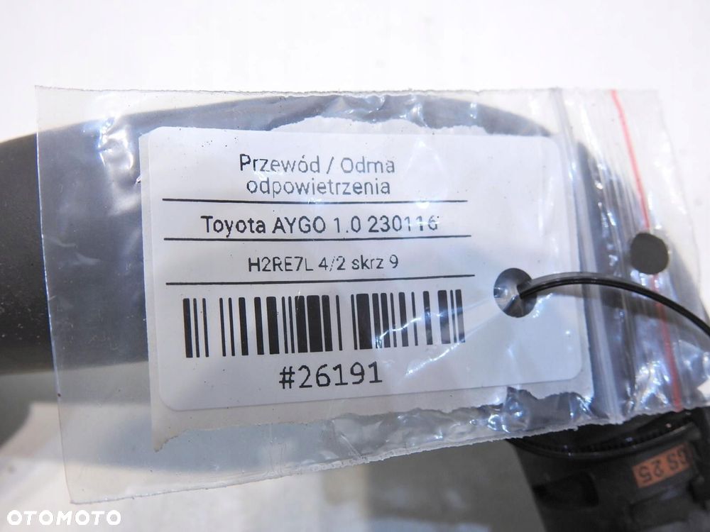 PRZEWÓD ODMY ODPOWIETRZENIA TOYOTA AYGO I 1.0 - 6
