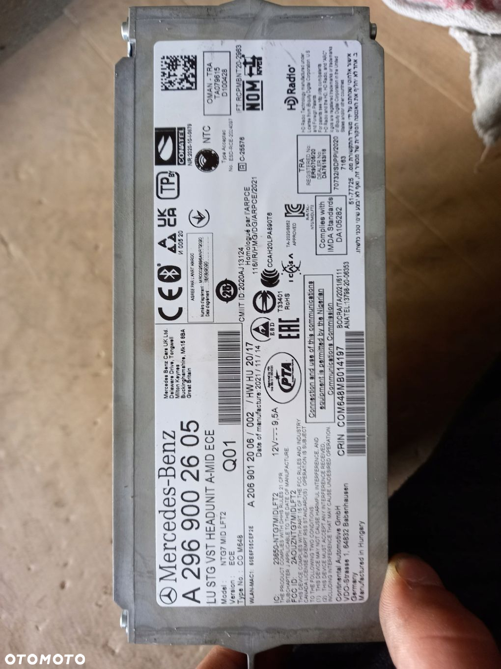 MERCEDES C KLASA W206 MODUŁ sterownik NAWIGACJI A2969002605 - 3