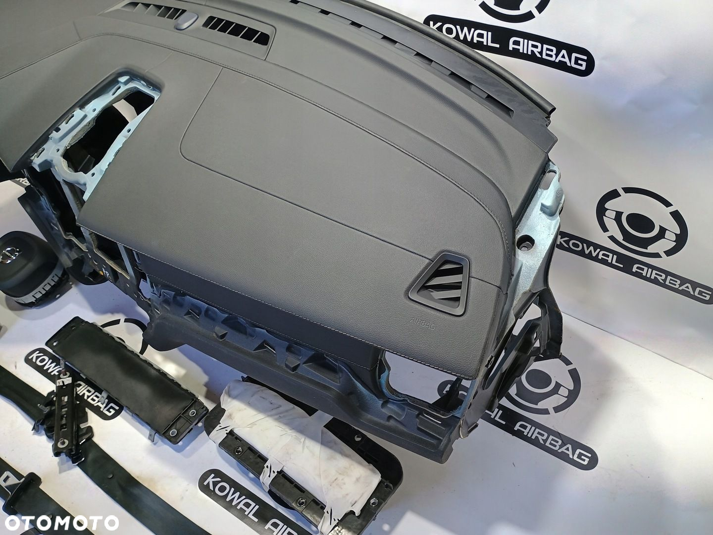 VOLVO XC60 2 II BEZ HEAD UP DESKA KONSOLA AIRBAG PODUSZKI PASY ORYGINAŁ - 5