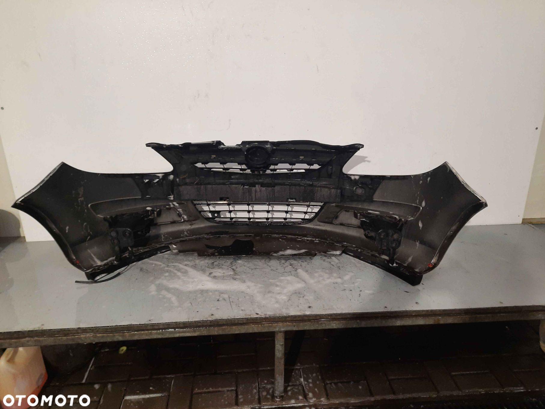 } ZDERZAK PRZÓD PRZEDNI OPEL CORSA D Z157 SREBRNY HALOGENY - 5