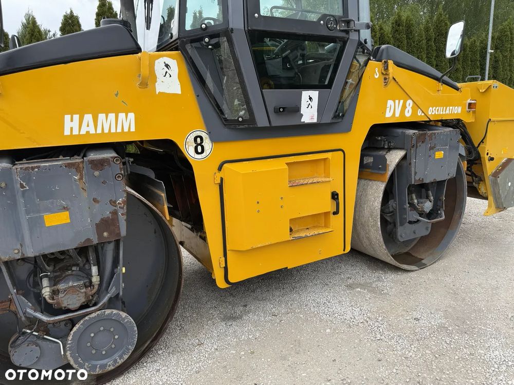 Hamm DV 8 SUPER 08V WALEC DROGOWY STALOWY / WIBRACJA OSCYLACJA / ROZSIEWACZ / ORYGINAŁ / PIĘKNY / SIEWNIK / ZRASZACZE / BOMAG DV HD 90 - 37