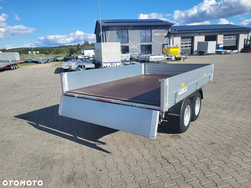 Rydwan DOSTAWA platforma z burtami KOŁA POD SPODEM 300x195, DMC 2700kg, spawana rama - 4