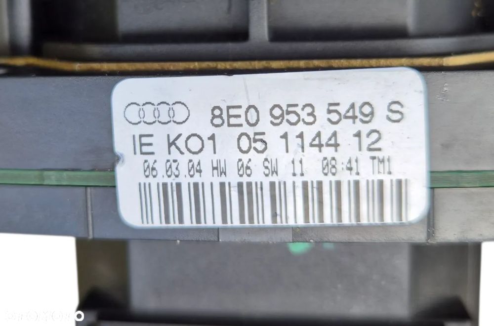 PRZEŁĄCZNIK ZESPOLONY PAJĄK AUDI A4 B6 | AUDI A4 B7 KOMBI - AVANT 8E0953549F - 8E0953503A | 8E0953549S - 4E0953503A | 8E0953549F - 8E0953503C - 14