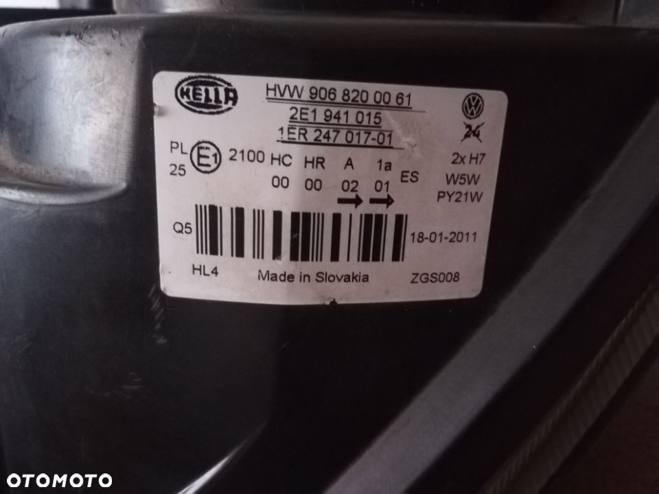 Lampa przód VW Crafter lewa  Europa - 8