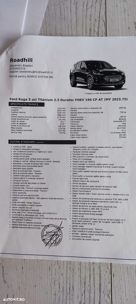 Ford Kuga 2.5 Duratec FHEV FWD Titanium - 27