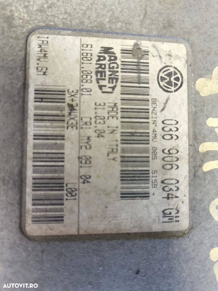 Calculator ECU motor Seat Ibiza / POLO 1.4 benzina 036906034GM - 2