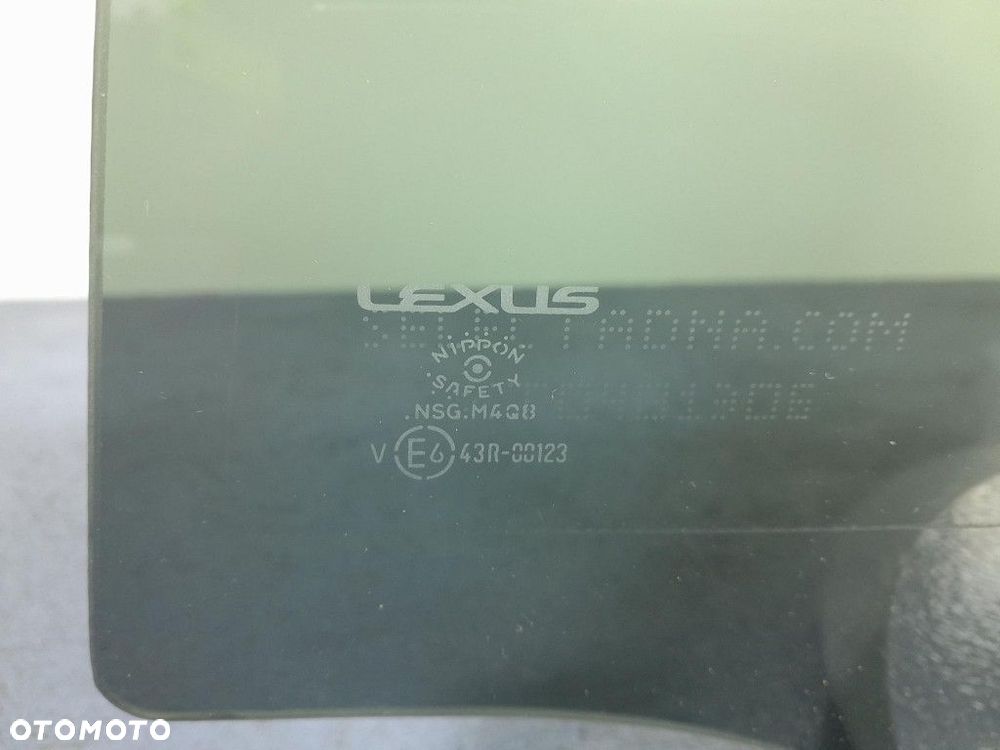 LEXUS ES VII LIFT 21- SZYBA DRZWI TYŁ TYLNA LEWA - 2