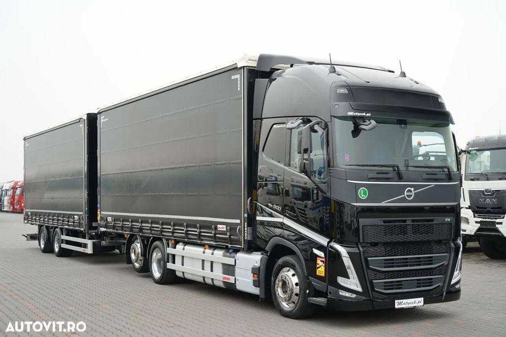 Volvo FH 500 / XXL / COMBINAT TANDEM TRAVEL 120 M3 / 2024 / I-PARK COOL / DOCURI SLING PENTRU CAMION / RIDICABILE / JANTE DIN ALIAJ / REMORCA WECON / CONTRACT POST-SERVICE - 4