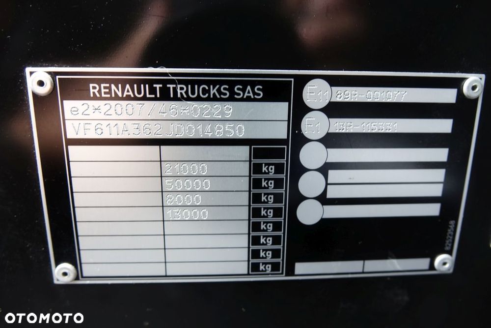 Renault GAMA T480 COMFORT / EURO 6 / STANDARD / AUTOMAT / RETARDER / KLIMATYZACJA POSTOJOWA / LODÓWKA / ALUMINIOWE FELGI - 30