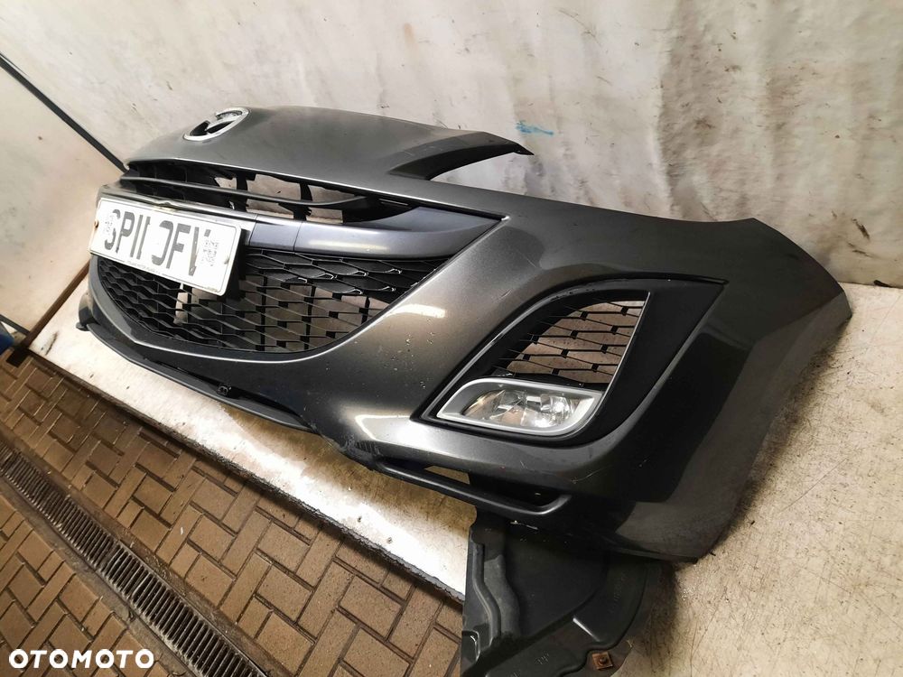 ^ ZDERZAK PRZÓD PRZEDNI MAZDA 3 BL 38R SZARY GRAFITOWY HALOGENY - 3