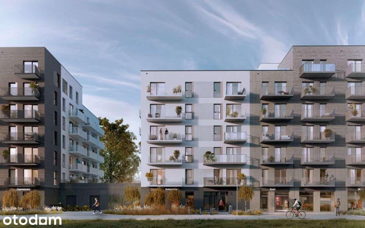 2-pokojowe mieszkanie 41m2 + balkon Bezpośrednio