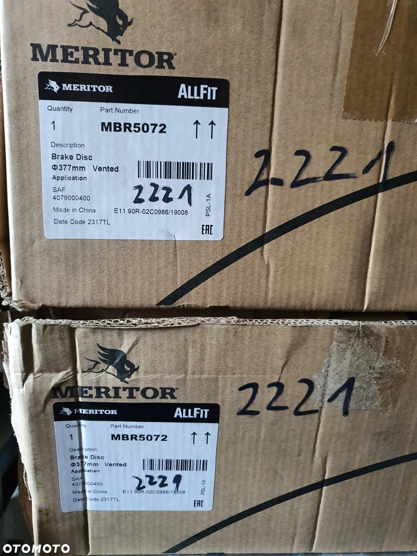 Tarcza hamulcowa 377x45 4079000400 Meritor SAF - 9