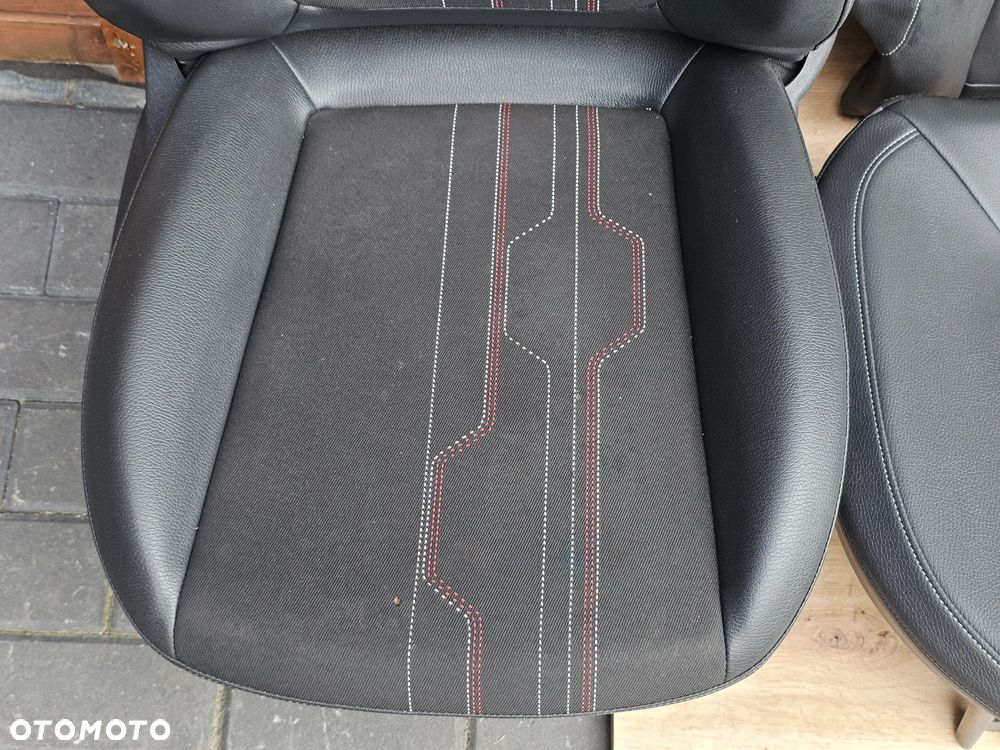 FOTELE PRZEDNIE KANAPA OPARCIE TYŁ BOCZKI PÓŁ SKÓRA OPEL CORSA D 3 DRZWI 3D EUROPA - 17