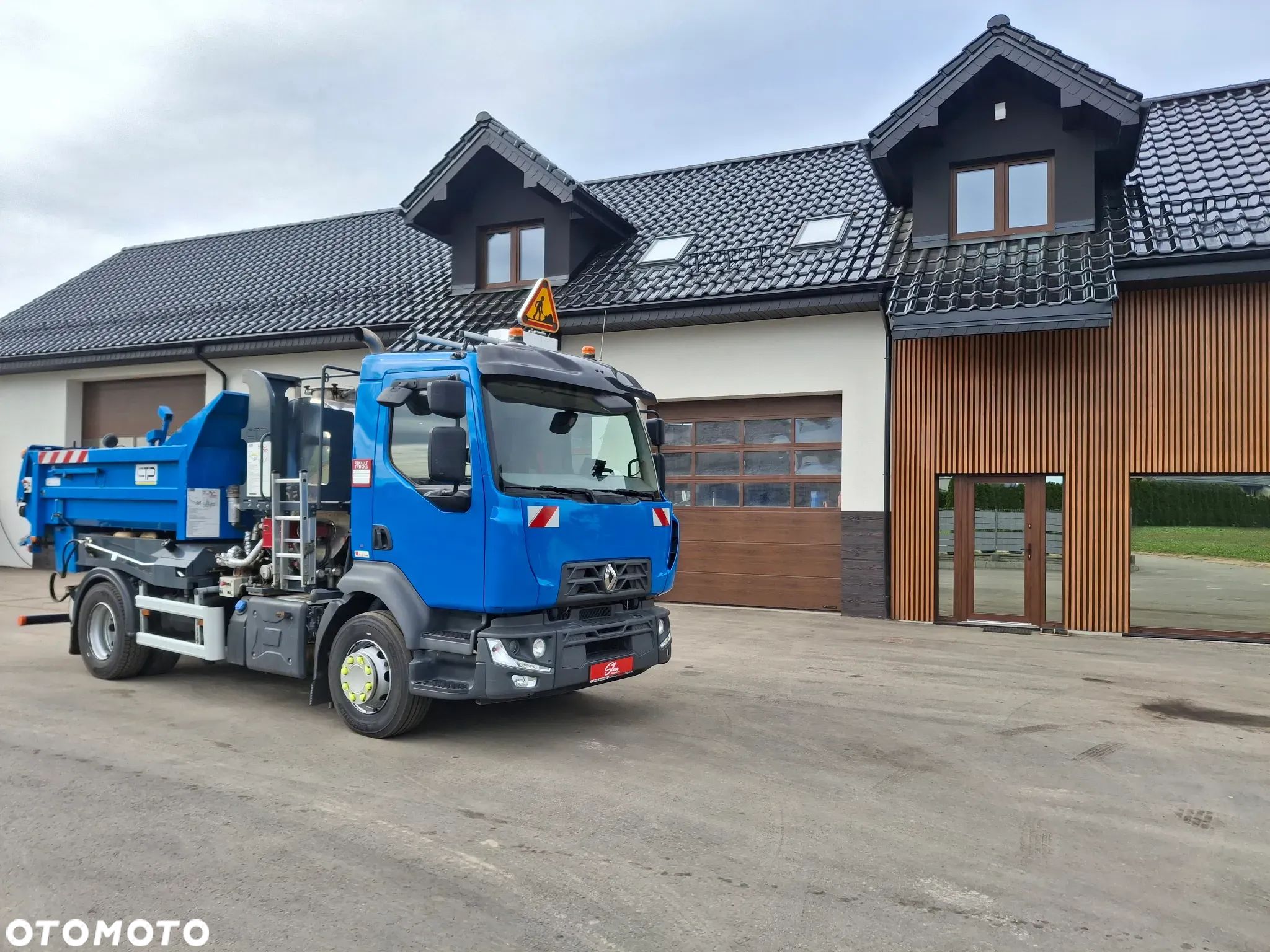 Renault D16 Skrapiarka CTP Constructeur Naprawa Asfaltu Rozsypywacz Grysu Wywrotka - 1
