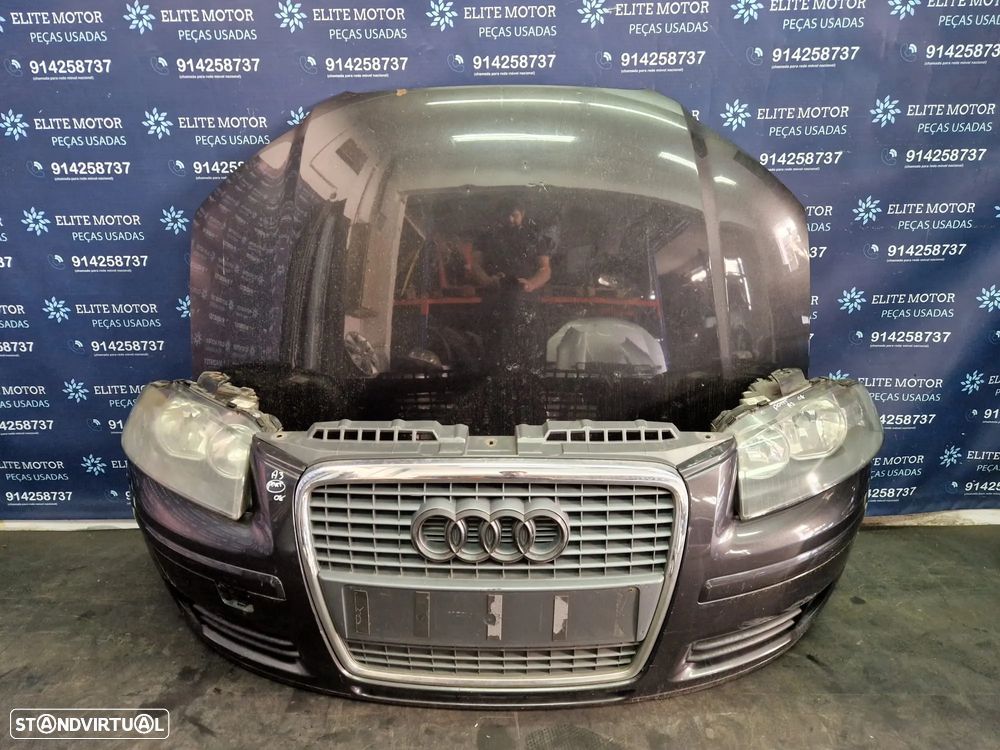 Frente completa usada AUDI A3 8P FASE 2 2.0 TDI parachoques capot oticas guardalamas radiador - 3