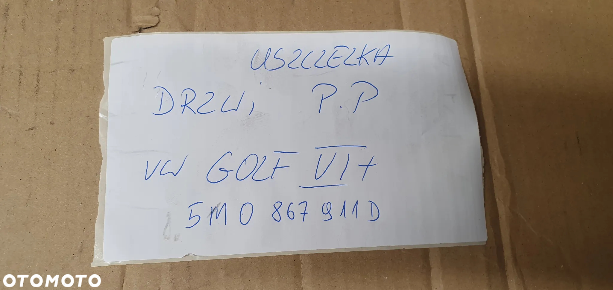 Uszczelka drzwi prawy przód przednia prawa VW Golf VI 6 Plus - 7