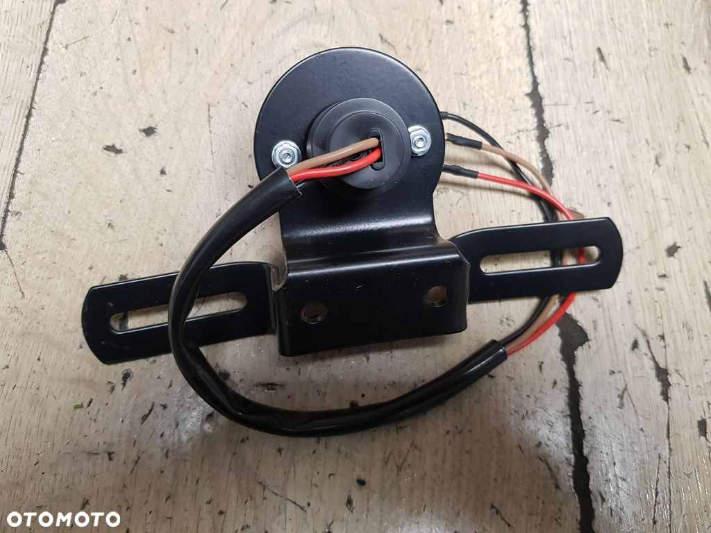 Lampa tył uchwyt tablicy Harley Cafe Racer Bobber Chopper Drag - 8