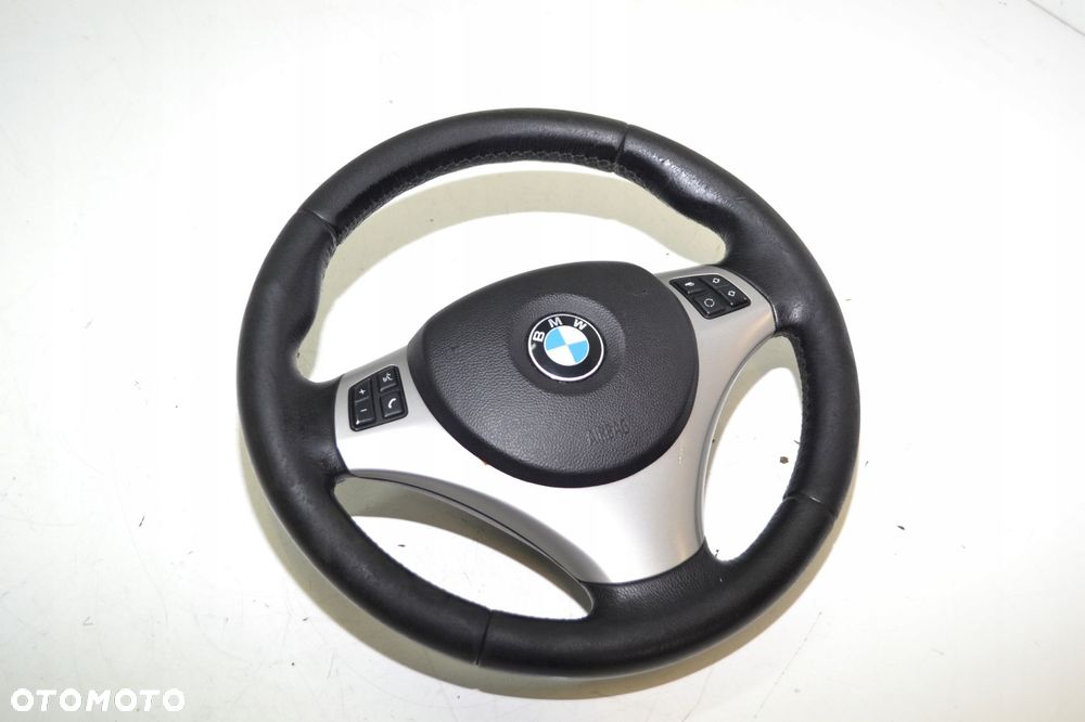 BMW E90 E87 KIEROWNICA SKÓRA MULTIFUNKCJA AIRBAG PODUSZKA SPORT - 2