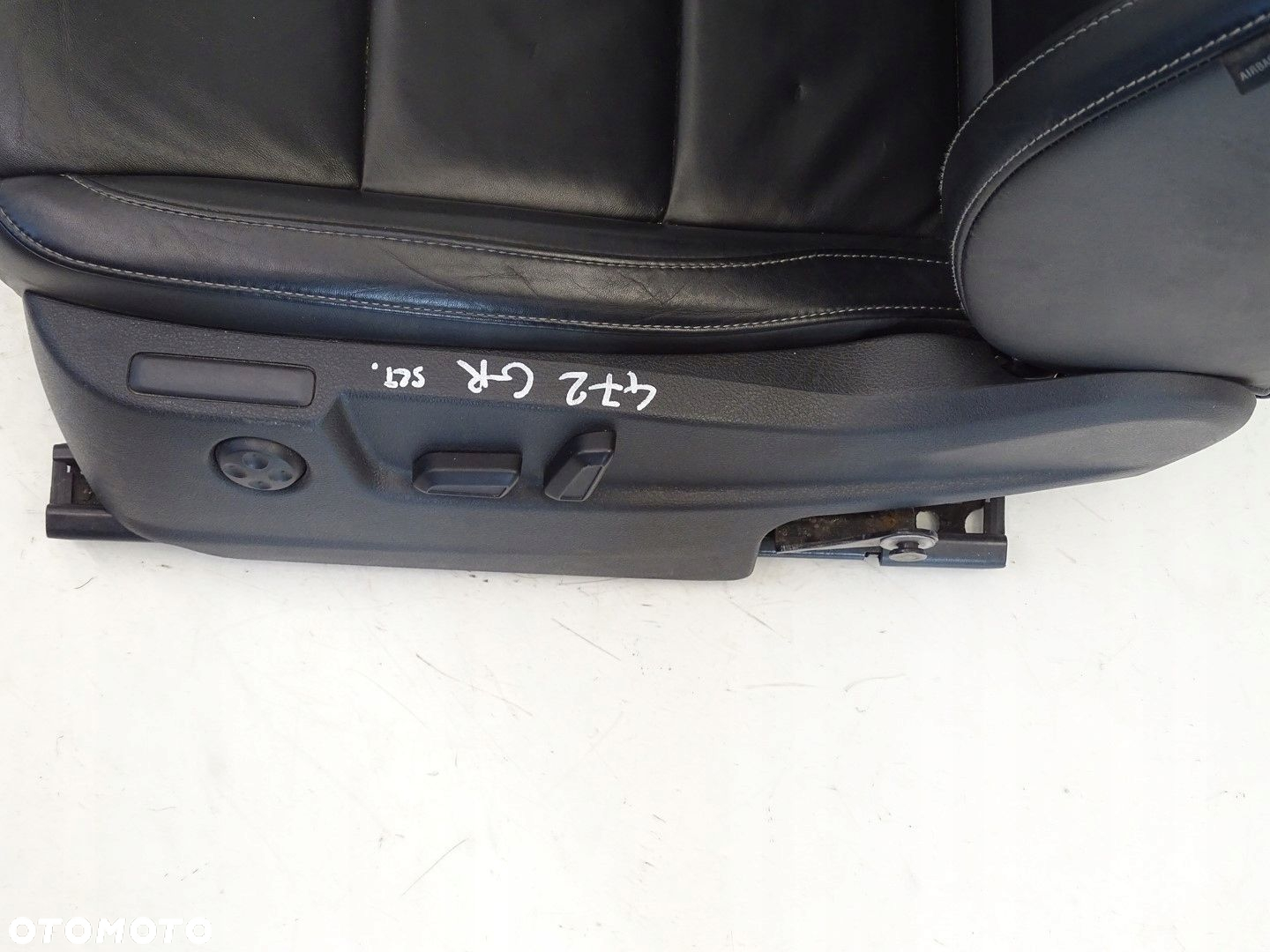 FOTEL LEWY PRZÓD PRZEDNI KIEROWCY SKODA SUPERB II 3T SKÓRZANY ELEKTRYCZNY - 3