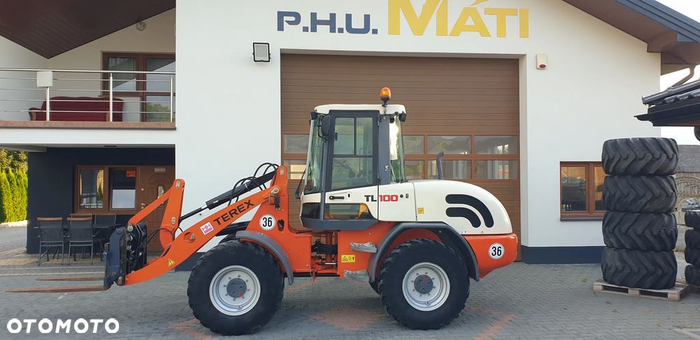 Terex TL100 sprowadzona SUPER STAN!! 6536MTG szybka jazda ŁYŻKA+WIDŁY - 1