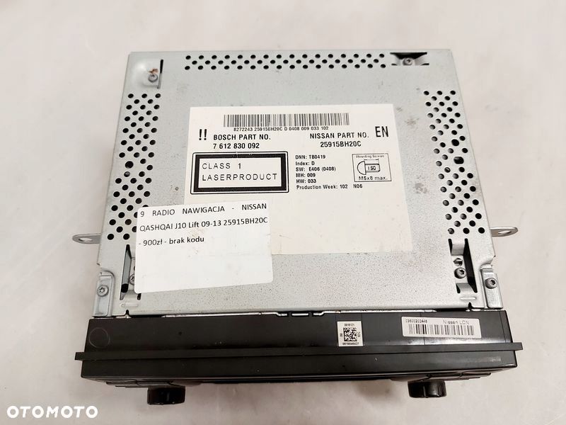 nissan qashqai 1 i j10 lift radio nawigacja navi - 2
