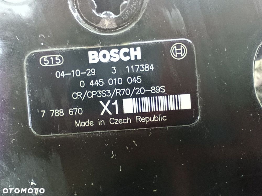 POMPA WTRYSKOWA BMW 3 E46 FL 7788670 0445010045  BOSCH 2.0 D 320d - 2